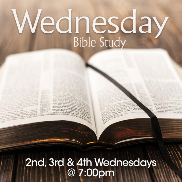 Wednesday Bible Study 7pm